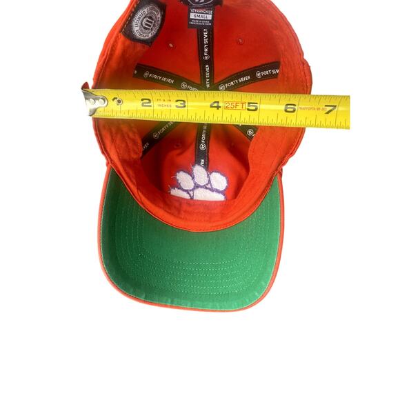 Clemson TIGER Paw Embroidered 47 Brand Baseball Hat Sz S - Picture 4 of 5